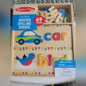 Melissa & Doug wood letter set-NWT